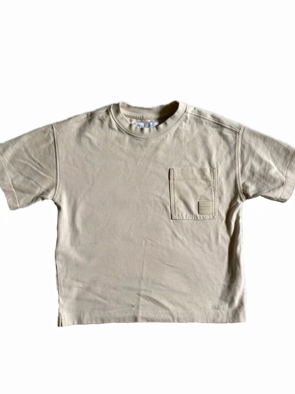 Zara Kids Garment Dye Pocket T-Shirt